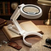 Lupa de Mano Plegable 5x con luz led