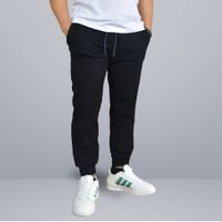 Pantalón Buzo Algodón Hombre Casual Yonisters Bolsillos con Cierre Slim Fit Negro