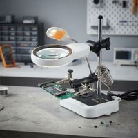 Lupa robot para reparaciones con luz led aumento 3.5x 5x 8x