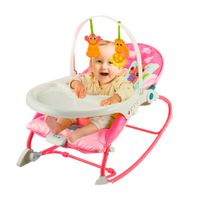 Silla Vibra Mecedora Bebe Rosada