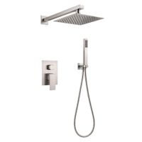 Set Monocomando para Ducha de Acero Inoxidable