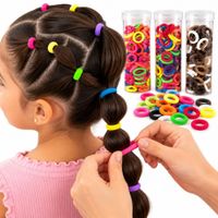 Pack x 150 Colets Ligas para Cabello en Colores Variados para Niñas