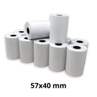 Papel Termico 57x40 55gr  Caja 50 rollos