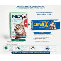 Pack Antiparasitario para Gatos Nexpet y Canivet X