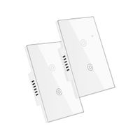 Conmutador Inteligente Wifi 2 Botones Blanco Pack 2 Unidades