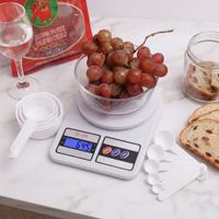 balanza gramera de cocina con cucharas medidoras set de 10 pcs