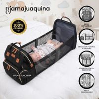 Mochila Pañalera 3 en 1 Cuna Portátil THE BACK PACK Edición Exclusiva Black