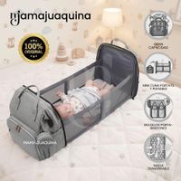 Mochila Pañalera 3 en 1 Cuna Portátil THE BACK PACK Edición Exclusiva Gray