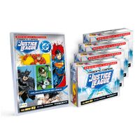 CARDS LIGA DE LA JUSTICIA- 4 PAQUETONES 100 SOBRES- BINDER