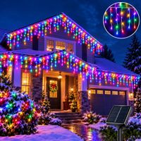 Luces De Navidad Cascada 500 Led 12 Metros Multicolor
