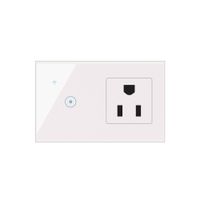 Enchufe con Interruptor de 1 Botón Inteligente Wifi Blanco