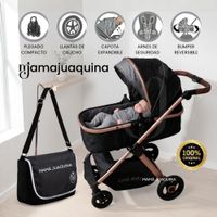 Coche Moisés Travel System KENNEDY II Edición Limitada con Bolsa Pañalera Black