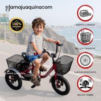 Triciclo De Paseo STORMI Edición Exclusiva Borgoña