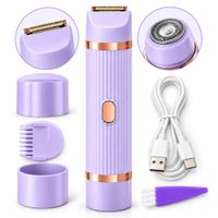 Afeitadora Depiladora Eléctrica  Corporal 2 en 1 RS-56 Recargable 2 Cabezales