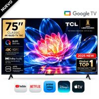 Televisor TCL 75 QLED 4K Smart Google TV 75T6C