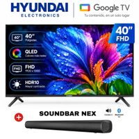 Televisor Hyundai 40  HYLED4029QG Full HD QLED - Soundbar Nex
