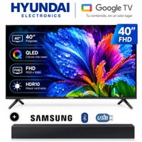 Televisor Hyundai 40  HYLED4029QG Full HD QLED - Soundbar Samsung
