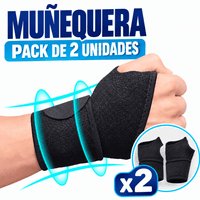 PACK 2 Muñequera para Dolor de Muñeca de Neopreno Ajustable