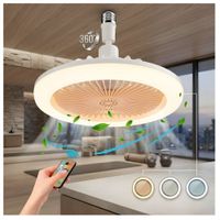 FOCO VENTILADOR DE TECHO  CON CONTROL