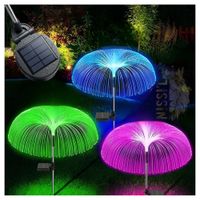 LUCES SOLARES MEDUSA MULTICOLOR PARA JARDIN CON PANEL SOLAR DE 2 UNIDADES