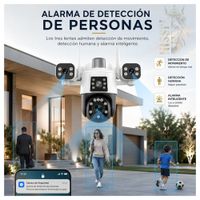 CAMARA DE SEGURIDAD PULPO WIFI 3K - CON VISION NOCTURNA 360° FACIL DE USAR