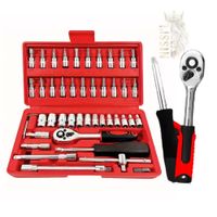 SET DE DADOS DE 46 PIEZAS UNIVERSAL MULTIUSO INOXIDABLE