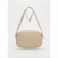 Cartera crossbody Tommy Hilfiger beige asa ajustable