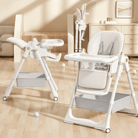 Silla de comer multialtura blanco desde bebé hasta niño