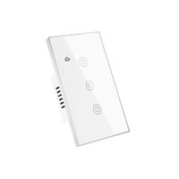 Interruptor Inteligente Wifi Triple 3 Botones Blanco