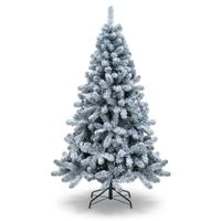 Arbol de Navidad Pino Principe Flockizado 200 Cm BLANCO 504 Puntas GIO HOME