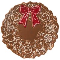 Plato DECO HOME Coron Galleta Dulce Navidad