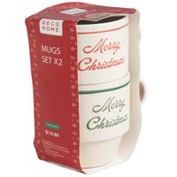 Set de Mugs DECO HOME Rústica x2un