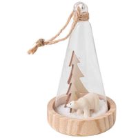 Colgante DECO HOME Oso de Vidrio Rústica