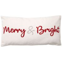 Cojín DECO HOME Merry & Bright 30 x 60 cm Rústica