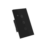 Interruptor Inteligente Wifi 3 Botones Triple Negro