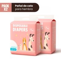 Pañal de Celo para Hembra (Pack x 2) Talla M
