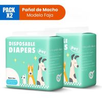 Pañal de Macho para Perro (Pack x 2) Talla S