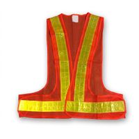 Chaleco Naranja Cruceta Con Malla Cinta Reflectiva Standard