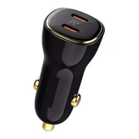 CARGADOR PARA AUTO LDNIO C104 DUAL USB-C SUPER FAST CAR CHARGER 60W