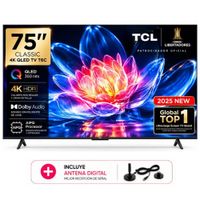 TELEVISOR TCL 75 QLED UHD 4K MOD 75T6C - ANTENA