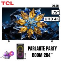 TELEVISOR TCL QLED 75 UHD 4K SMART TV 75T6C - PARLANTE