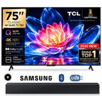 TELEVISOR TCL 75 QLED UHD 4K MOD 75T6C - SOUNDBAR SAMSUNG