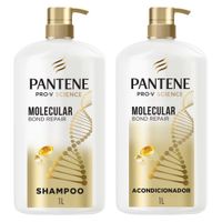 Pack Shampoo PANTENE PRO-V Bond Repair Frasco 1L + Acondicionador PANTENE PRO-V Bond Repair Botella 1L