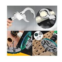 COMBO DE ADAPTADOR SIERRA PERFORADO + LLAVE GASFITERIA PREMIUM