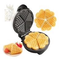 MAQUINA PARA HACER WAFLES EN FORMA DE CORAZON RAF ANTIADHERENTE