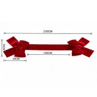Escapulário Doble Navideño Rojo De 45Cm X 230Cm Cf859 Floripastore