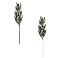 Pack De 2 Varas Navideñas De Follaje Verde De 74Cm Fn265 Floripastore