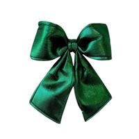 Moño Navideño Verde Metalizado De 30Cm X 35Cm Cf868 Floripastore