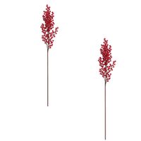 Pack De 2 Varas Navideñas De Moras Rojas De 82Cm Fn255 Floripastore