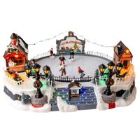 Parque Navideño Con Pista De Patinaje De 44Cm Fc126 Floripastore